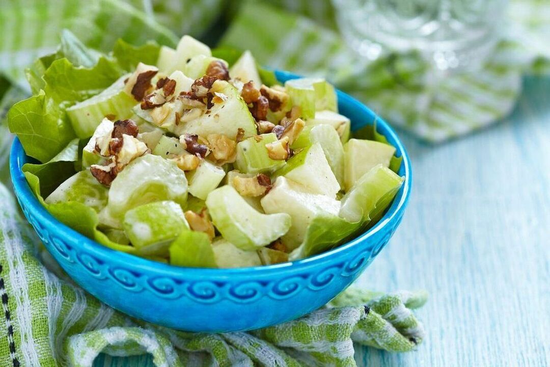 recipe with celery and walnuts