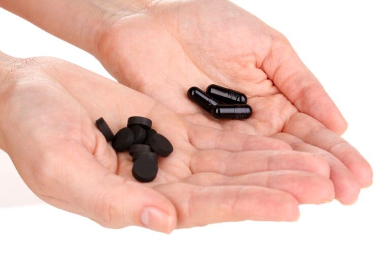 Activated carbon for weight loss in tablets and capsules