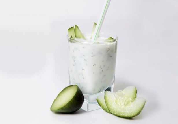 Cucumber-kefir diet
